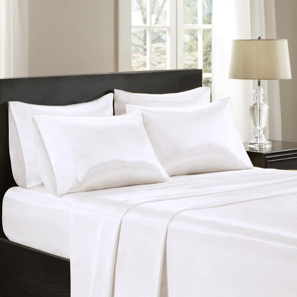 100% Polyester Satin 6pcs Sheet Set, MPE20-902