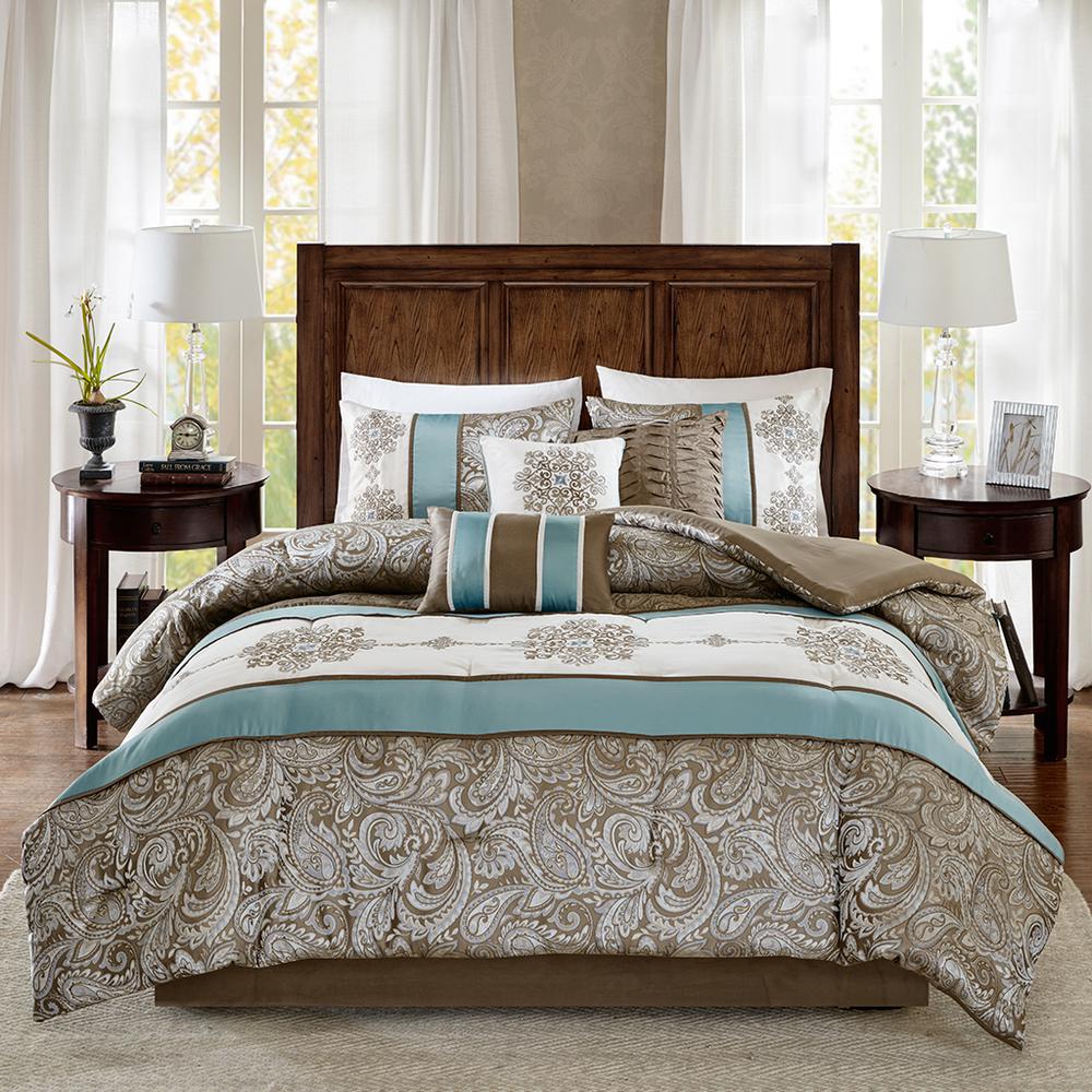 Jacquard 7 Piece Comforter Set,MP10-4324