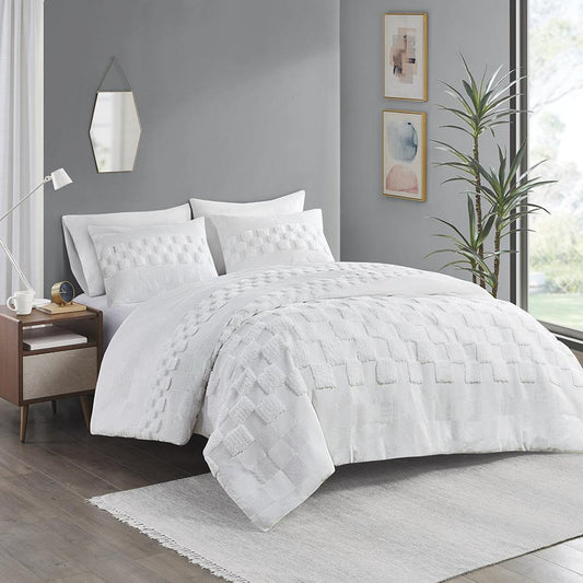 Bennett 3 Piece Chenille Duvet Cover Set