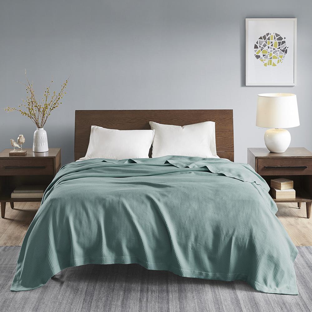 100% Certified Egyptian Cotton Blanket - Full/Queen - Teal