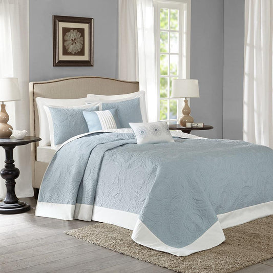 100% Polyester Microfiber 5 Piece Bedspread Set,MP13-2629