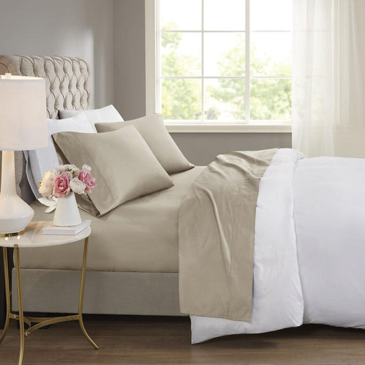 60% Cotton 40% Polyester Sateen Cooling Sheet Sets w/ Huntsman Cooling Chemical, BR20-1912