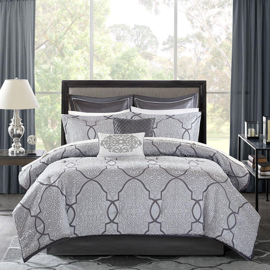 Jacquard 12 Piece Comforter Set,MP10-4044