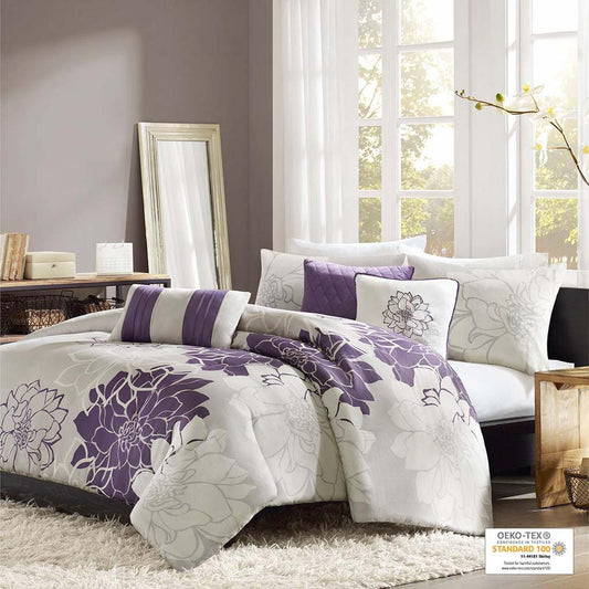 100% Cotton Printed Duvet 6pcs Set,MP12-260