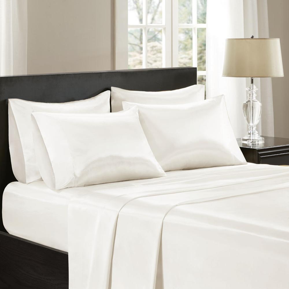 100% Polyester Satin 6pcs Sheet Set, MPE20-904