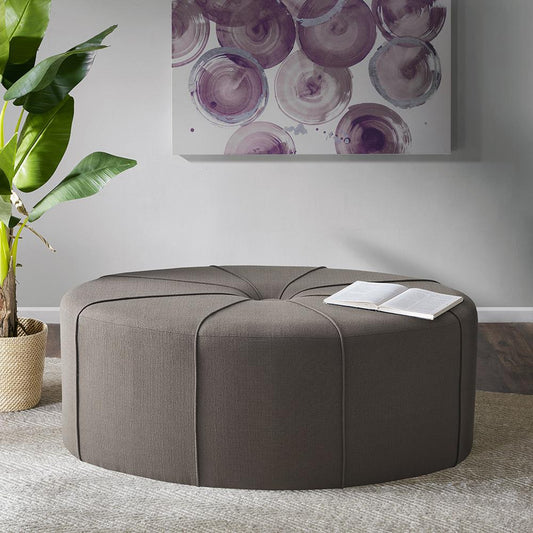 Ferris Oval Ottoman, Grey