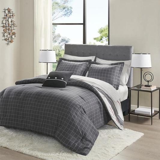 100% Polyester 8 Piece Comforter Set,MPE10-850