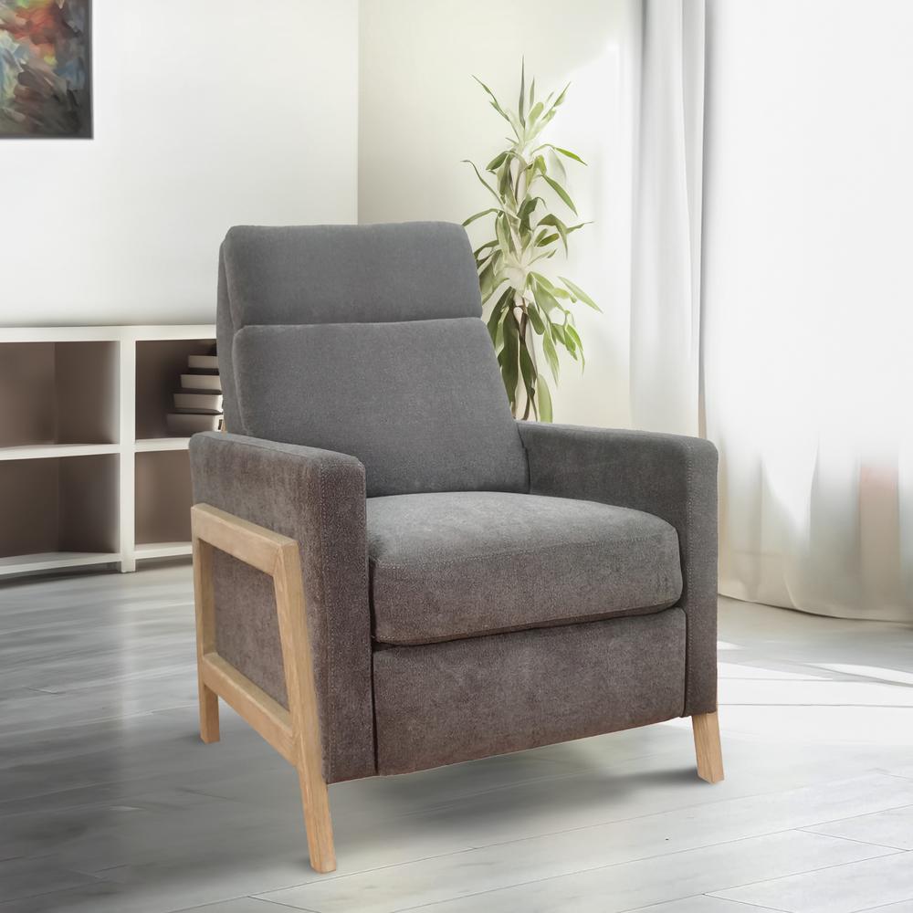 Luna Recliner With Wood Frame