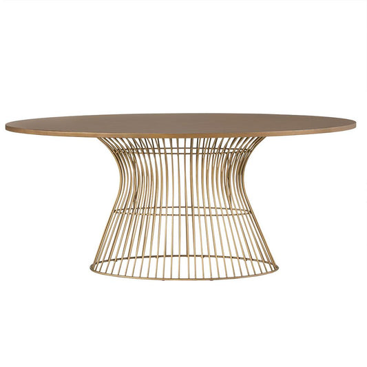 Oval Dining Table Bronze 415