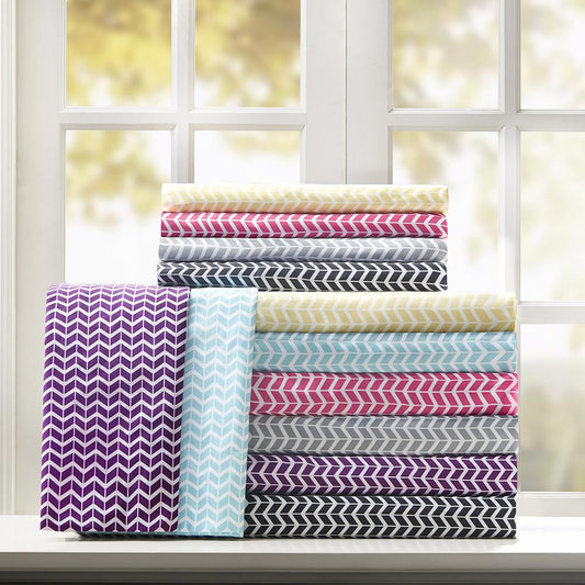 100% Polyester Microfiber Splendor Printed Sheet Set,ID20-1029