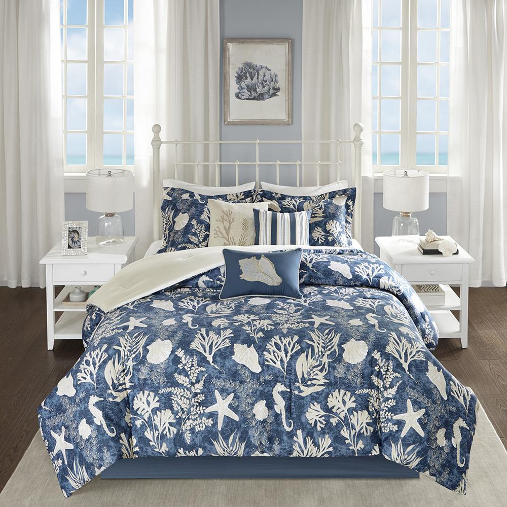 100% Cotton Sateen Printed 7pcs Comforter Set,MP10-5281