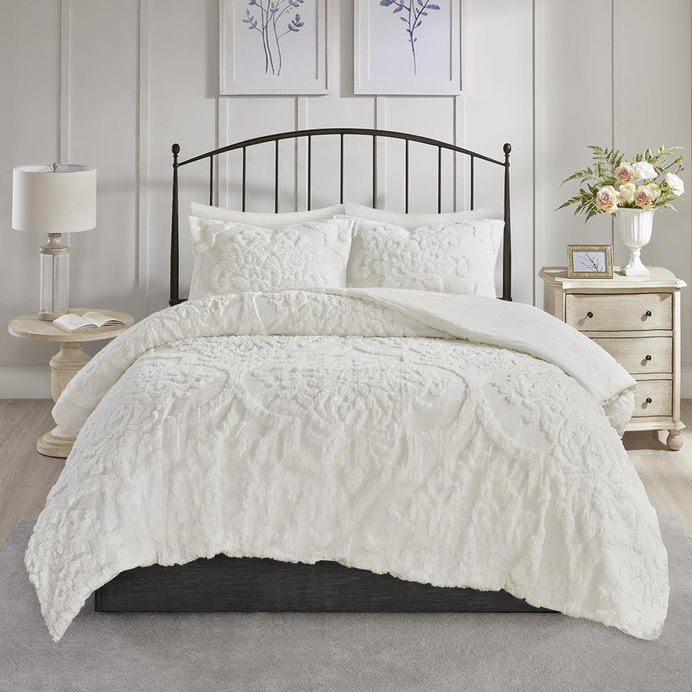 100% Cotton Chenille Tufted Comforter Set,MP10-6016