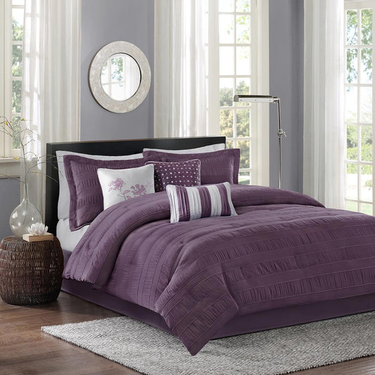 100% Polyester Jacquard 7pcs Comforter Set,MP10-1028