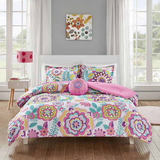 100% Polyester 85gsm  Printed Floral Comforter Set,MZ10-0560