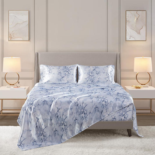 Printed Satin Sheet Set