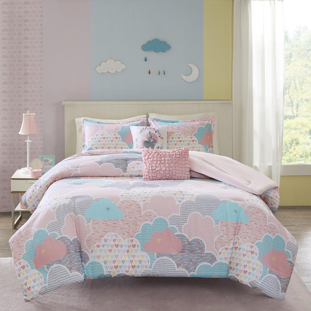 100% Cotton Printed 5pcs Comforter Set,UHK10-0014