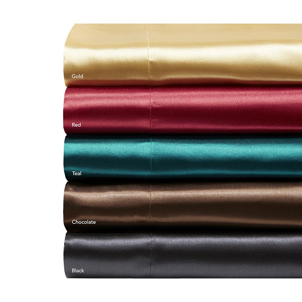 100% Polyester Satin Solid Sheet Set,SHET20-506