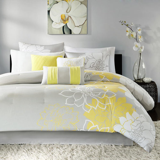 100% Cotton Sateen Printed 6pcs Comforter Set,MP10-435