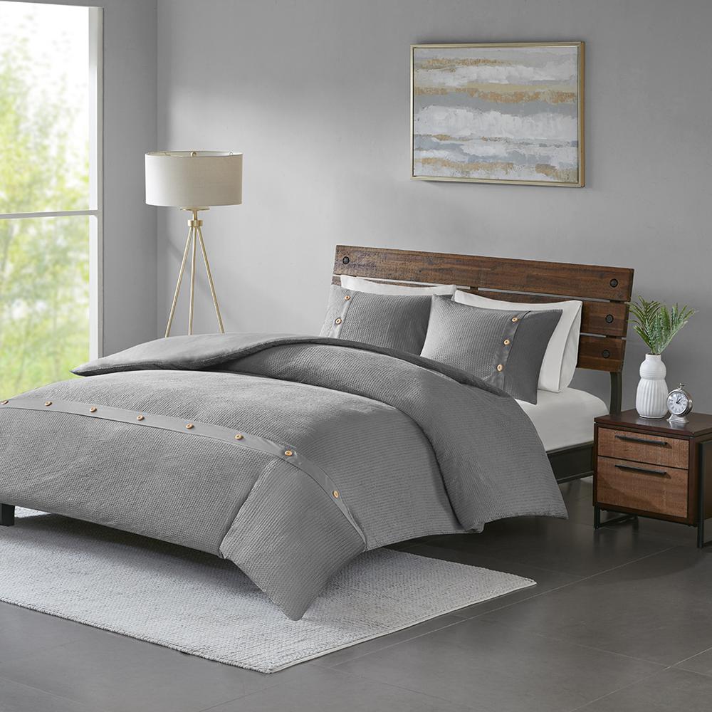 100% Cotton Waffle Weave Duvet Cover Set,MP12-5631