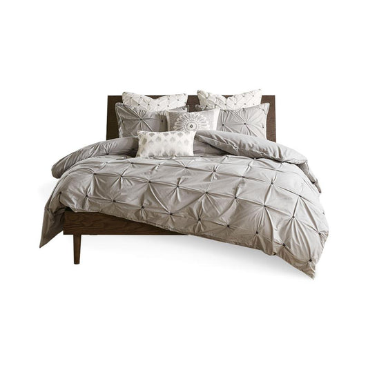 100% Cotton Solid Embroidered Comforter Mini Set,II10-1044