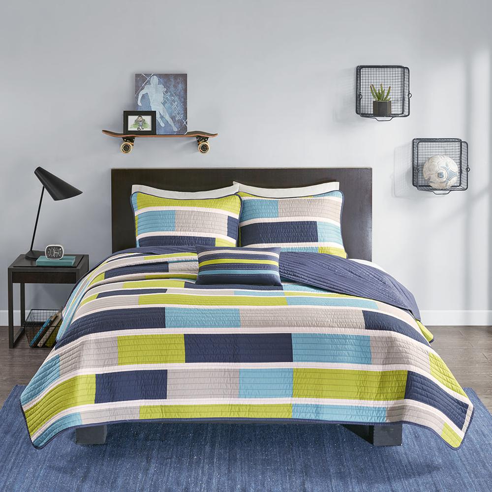 100% Polyester 85gsm Brushed Printed Coverlet Set,MZ13-0569