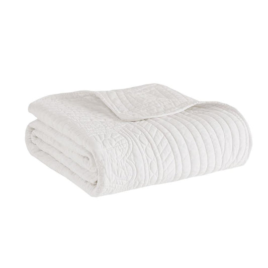 Microfiber Oversized Quilted Throw with Scalloped Edges,MP50-1216