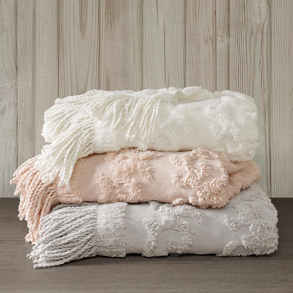 100% Cotton Chenille Tufted Throw,MP50N-5511