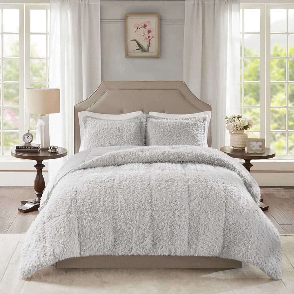 100% Polyester Solid Mohair Comforter Set,MP10-6010