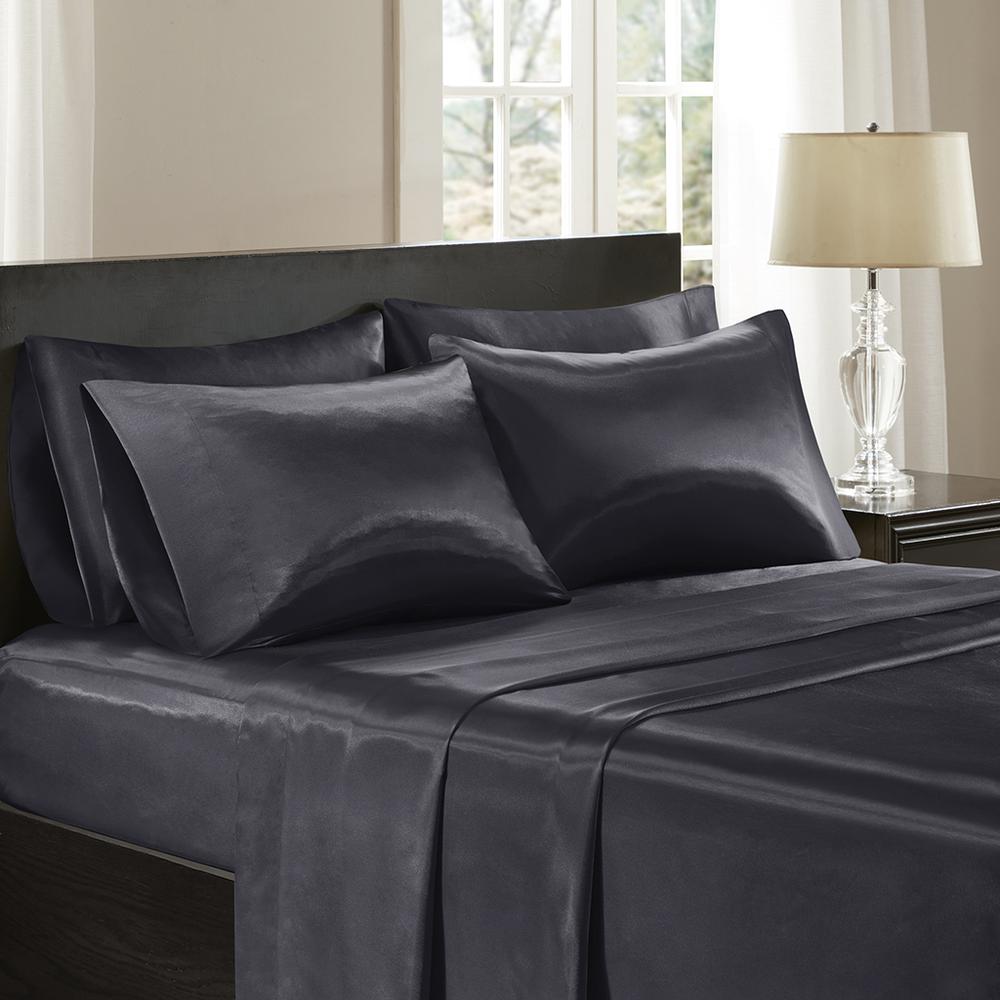 100% Polyester Satin Solid Sheet Set,SHET20-172