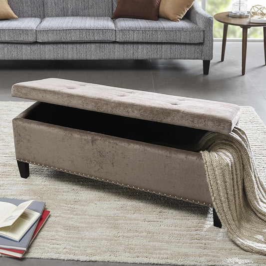 Shandra II Tufted Top Storage Bench,FPF18-0197