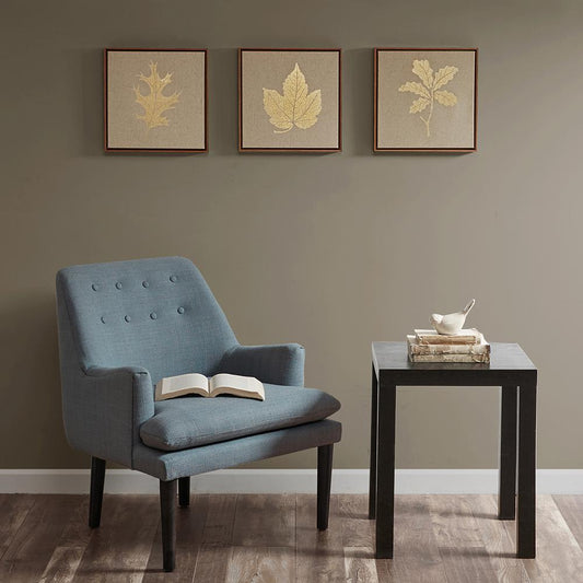 Gold Leaf Thanks _Framed Canvas 3 pc set