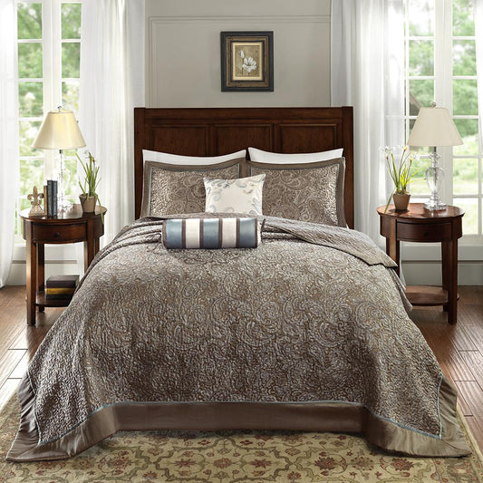 5 Piece Jacquard  Bedspread Set,MP13-4338