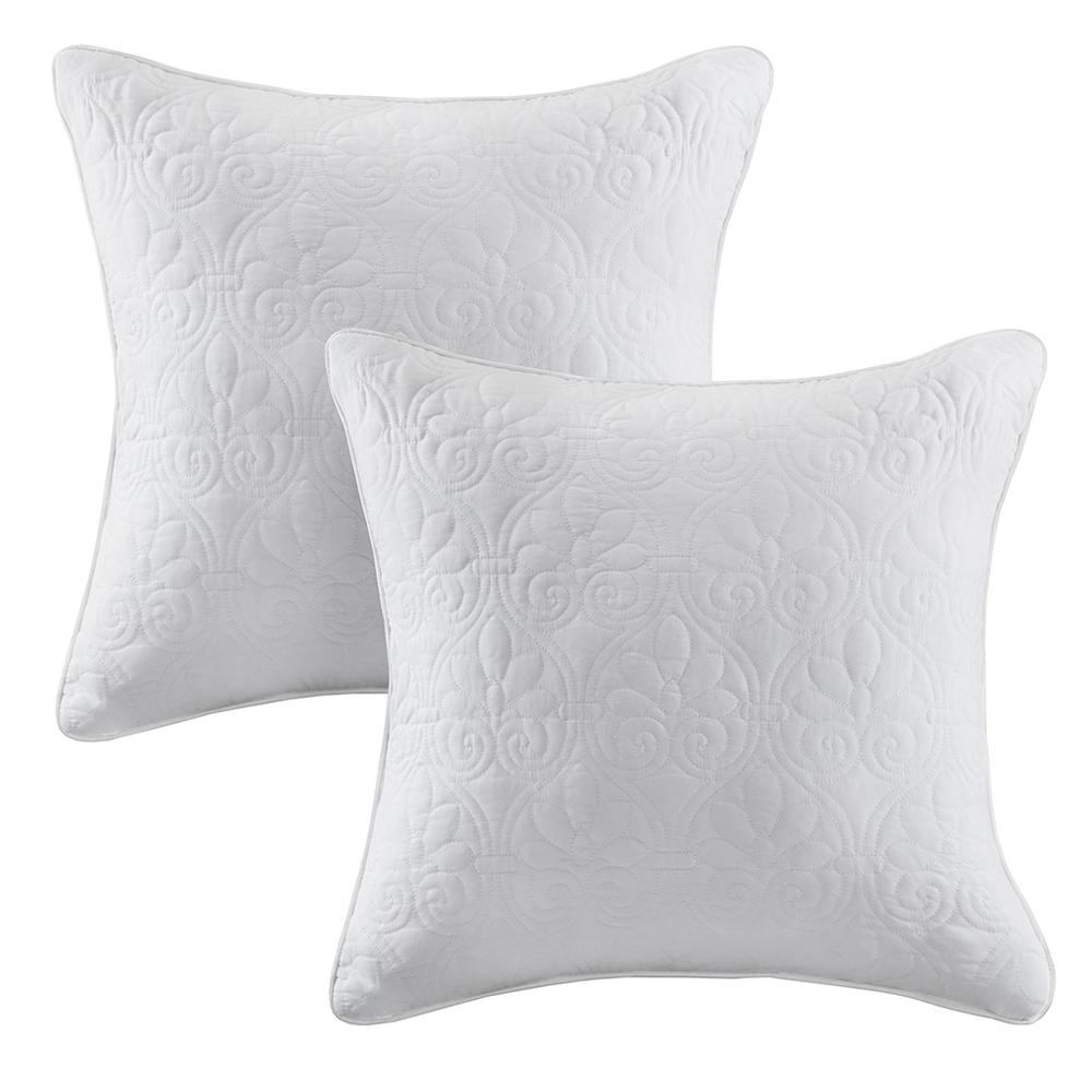 100% Polyester Microfiber Quilted Square Pillow Pair,MP30-3405