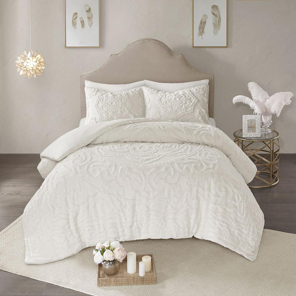 100% Cotton Tufted Duvet Cover Set,MP12-5979