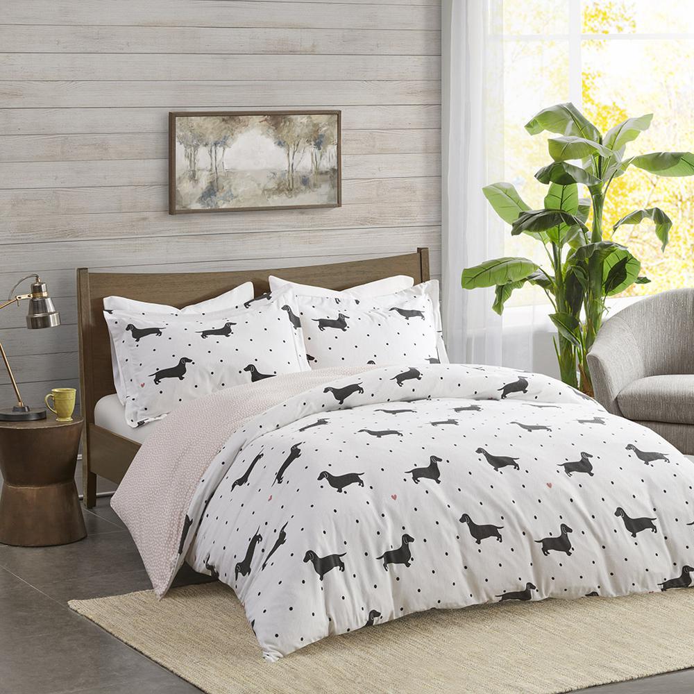 100% Cotton Flannel Printed Duvet Set, TN12-0427