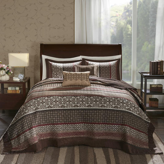 5 Piece Jacquard  Bedspread Set,MP13-4340