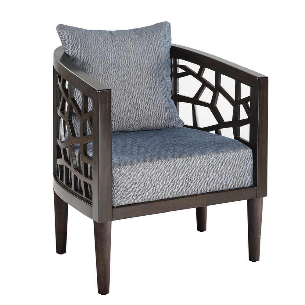 Crackle Accent Chair, wood frame with cushion, Morrocco,KD