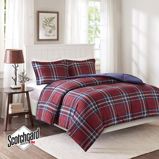 100% Polyester Microfiber w/3M Moisture Management Printed Comforter Mini Set,BASI10-0399