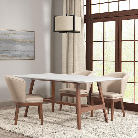 Dining Table White/Pecan 808