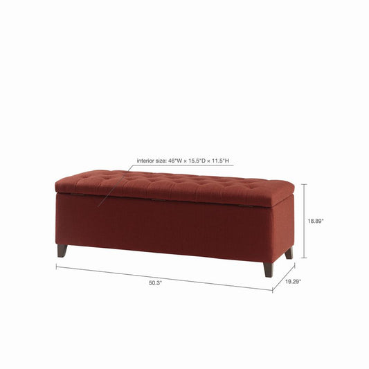 Shandra Tufted Top Storage Bench,FUR105-0040