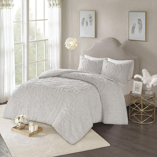 100% Cotton Tufted Duvet Cover Set,MP12-5983