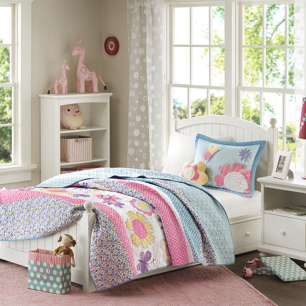 100% Polyester Printed Micro Quilt Set,MZK80-043