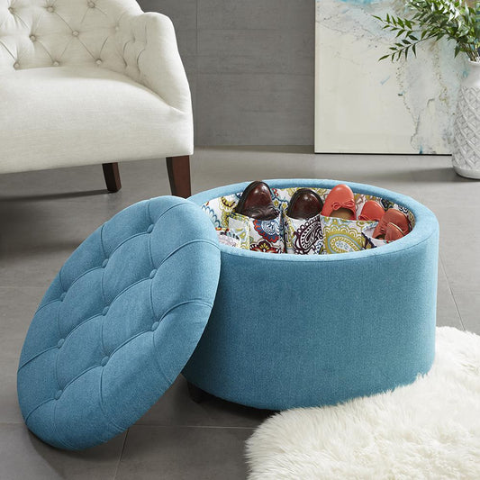 Sasha Round Storage Ottoman