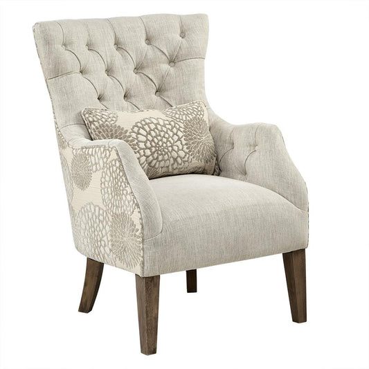 Braun Accent Chair with back pillow