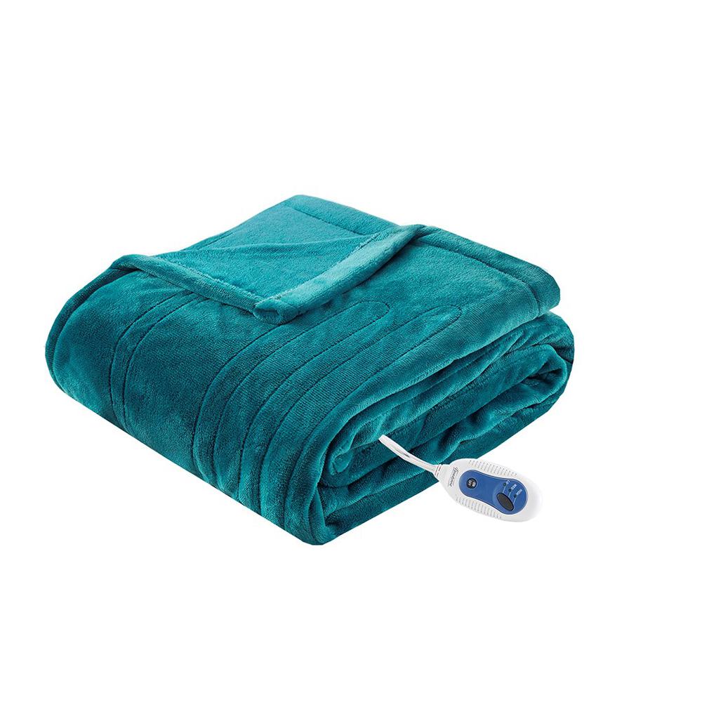 100% Polyester Solid Microlight / Solid Microlight Heated Throw, BR54-1924