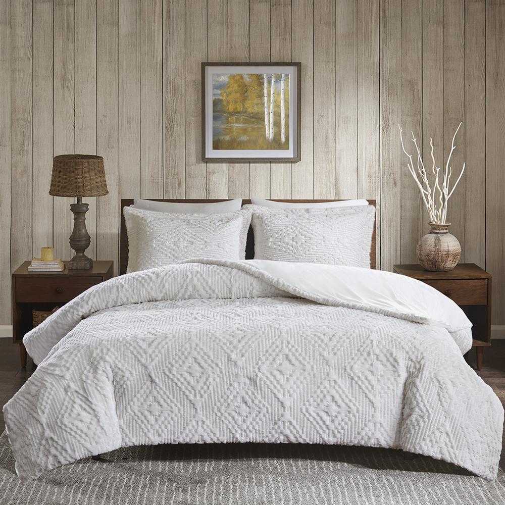 100% Polyester Embroidered Long Fur Coverlet Set,WR13-2057