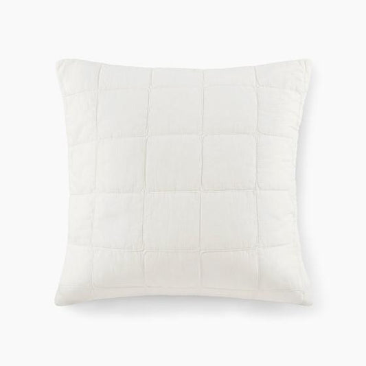 100% Cotton Euro Sham Soft White 26 x 26"