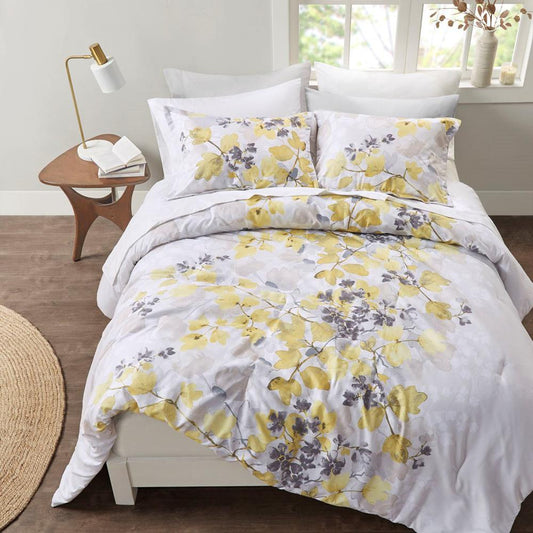 Comforter Set with Bed Sheets, 90x90, Yellow