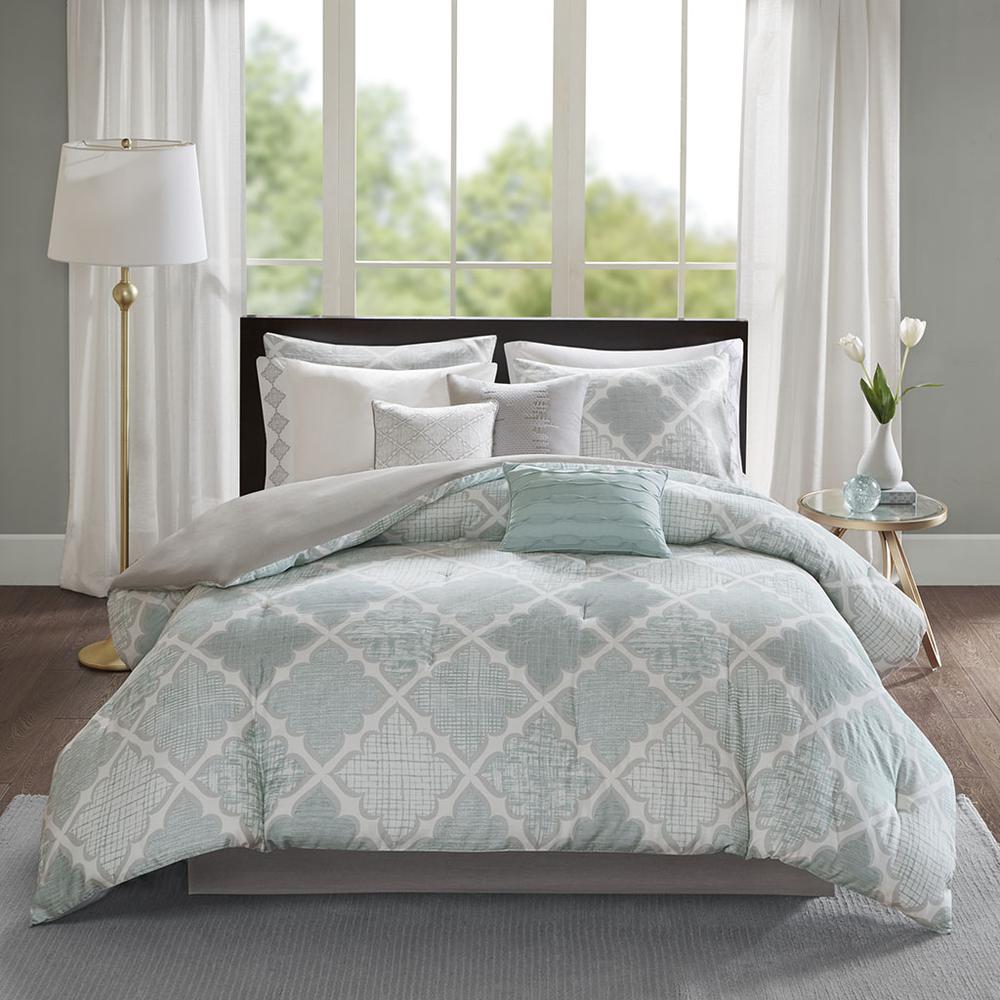 100% Cotton Sateen Printed 9pcs Comforter Set,MP10-5089