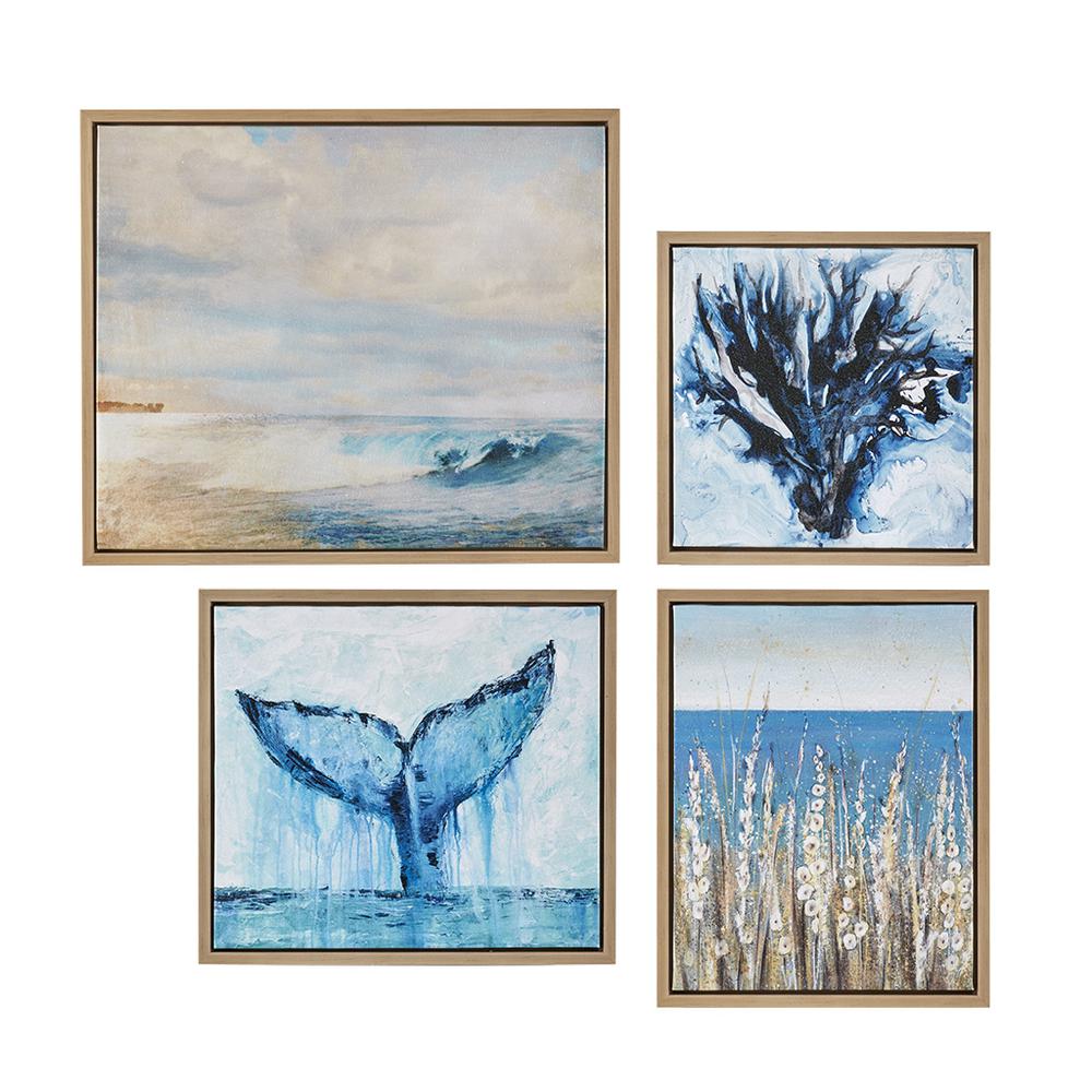 Gel Coat Framed Canvas 4PC Set